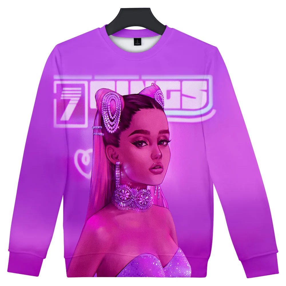 3D певица Ариана Гранде Толстовка панк шик для мужчин женщин толстовки пуловер