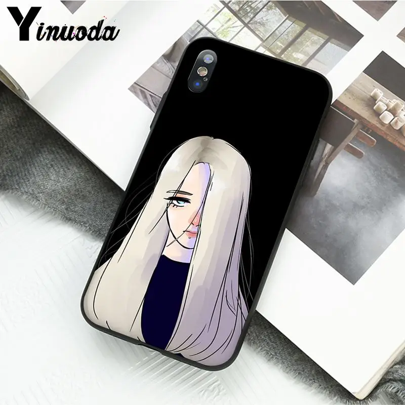 A7 Yinuoda Billie Eilish 13 девушка чехол для телефона для iphone 11 Pro Max 6S 6plus 7 8plus X Xs MAX 5 5S XR - Цвет: A7