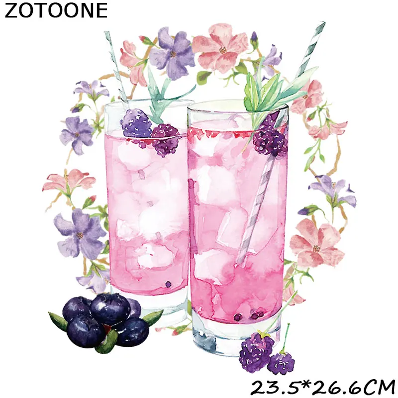 ZOTOONE Красивая Термотрансферная Цветочная нашивка для платья Симпатичные