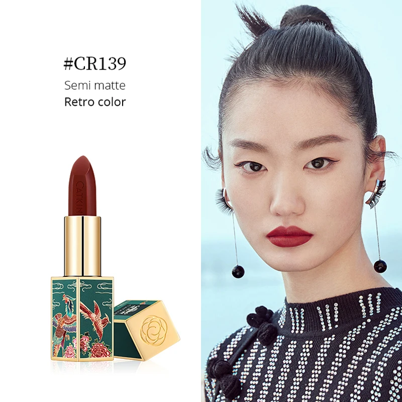 CR139 CATKIN Lipstick 3.6g 3 colors Smooth Soft Texture Protects Lip Skin Women Fashion Makeup Gift Beauty Lips - Цвет: CR139