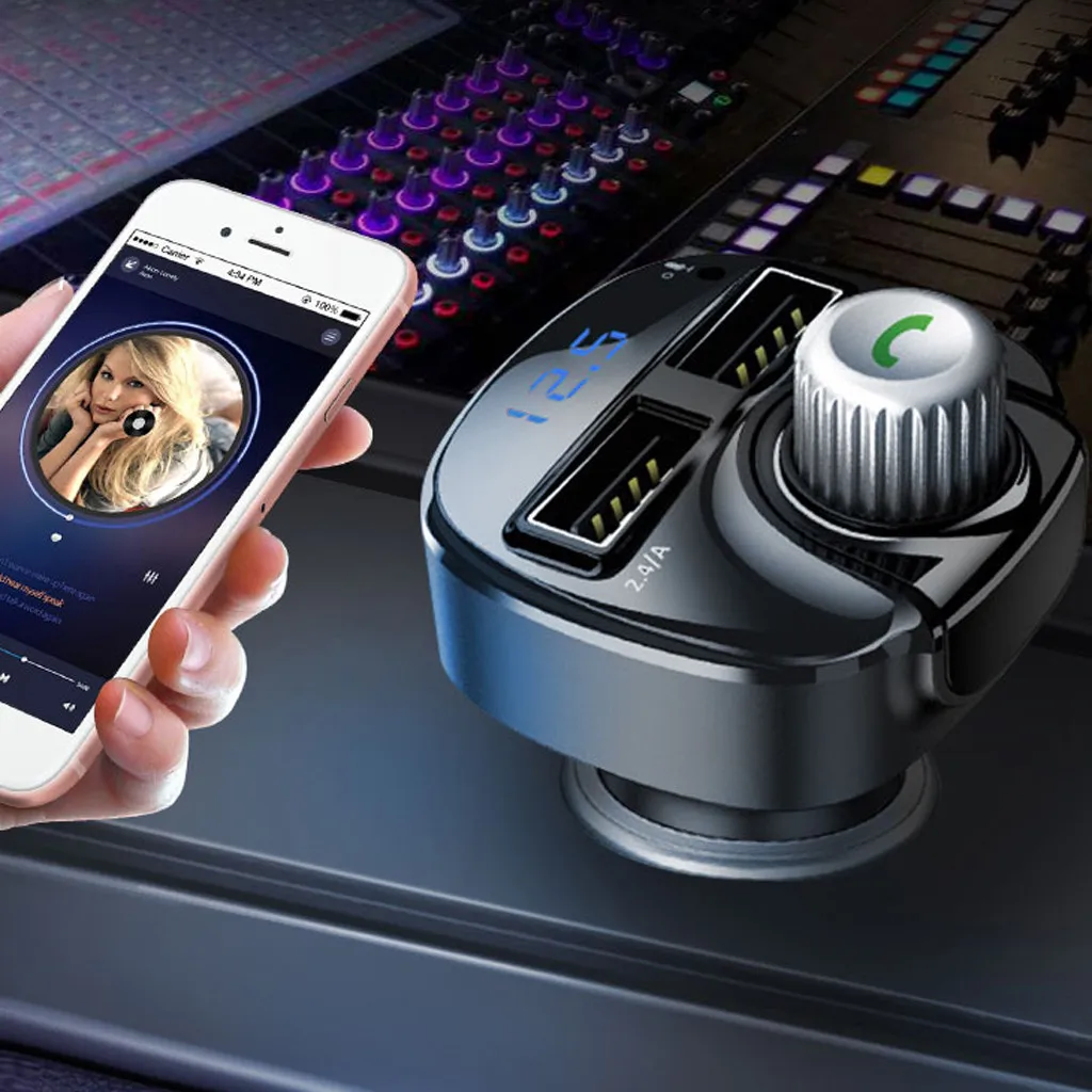 Автомобильный Bluetooth Fm-передатчик автомобильный комплект беспроводной