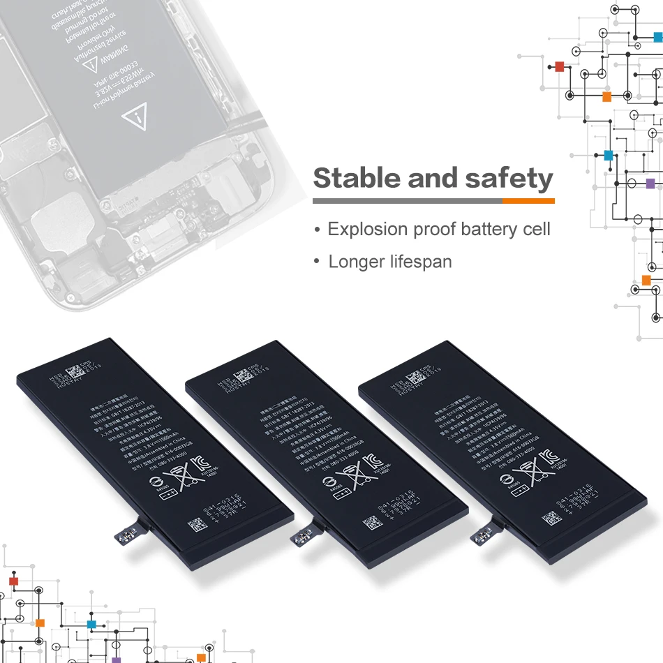 10 шт/партия 1560 mAh 3 8 V литий ионная Мобильная батарея для iPhone 5S оригинальная