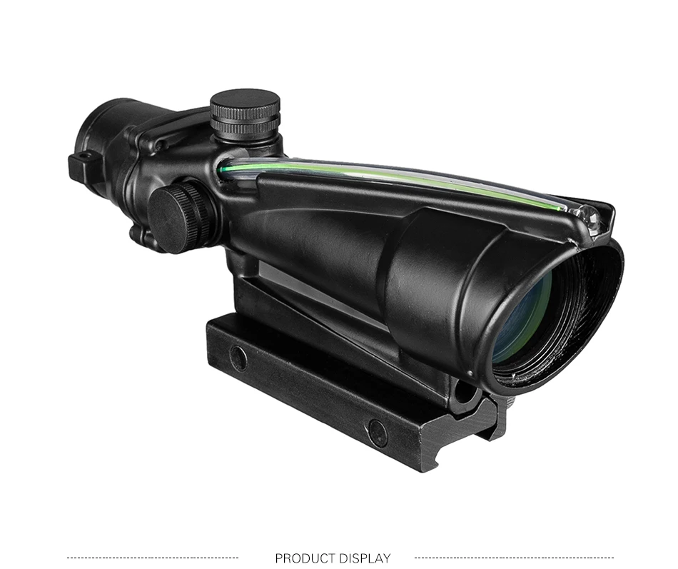 5x35 ACOG Стиль охотничьи оптические прицелы красный или зеленый стекло травленая сетка из настоящего волокна Оптика тактические Прицелы прицел