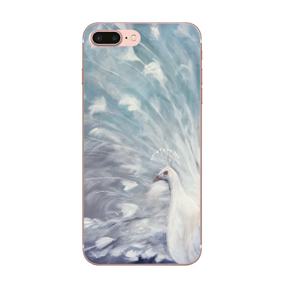 Мягкий чехол из ТПУ для Huawei Honor 4C 5A 5C 5X 6 6C 6A 6X 7 7X 8 9 V8 V10 Y3II Y5II Y6II G8 P7 Play Lite Pretty Peacock