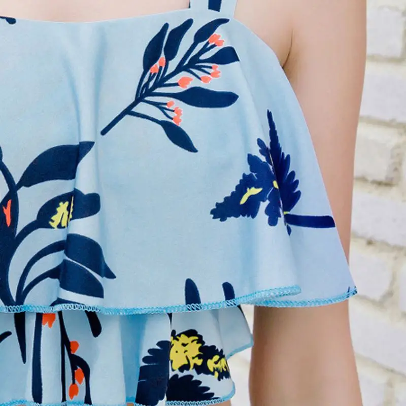 Сексуальный купальник для женщин maillot de bain femme растительный узор боксеры