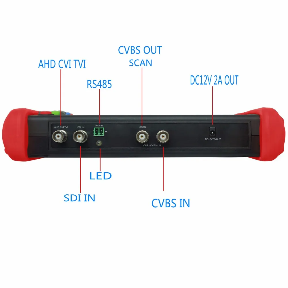 DHL Бесплатная IPC9800 7 дюймов IP Камера тестер CVBS TVI CVI AHD SDI CCTV монитор с WI-FI Onvif PTZ