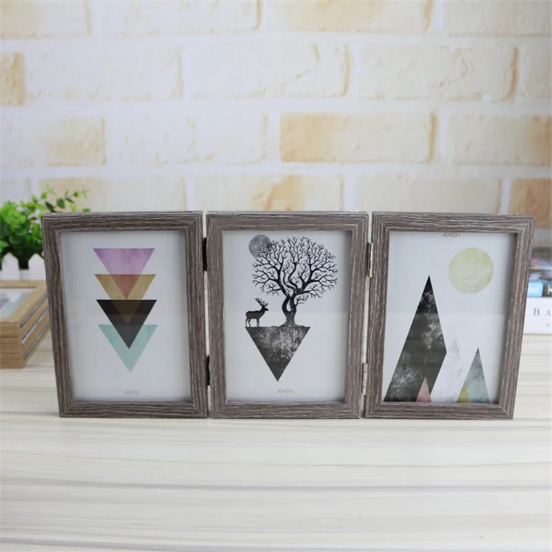 Home Desktop Decor Wood Resin Bow Knot Wall Hanging Vintage Wooden Frame for Family Christmas Gift Picture Frames | Дом и сад