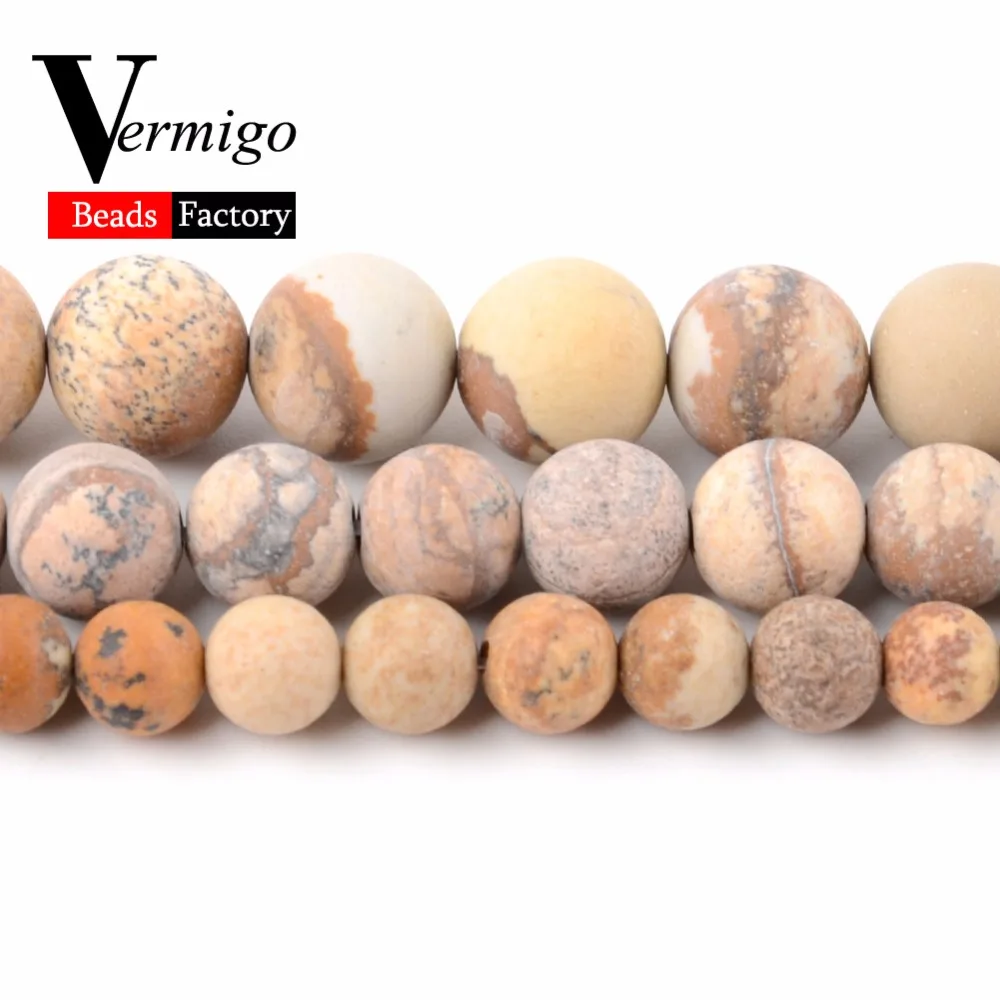 Блестящие полированные бусины Jaspers круглые для рукоделия аксессуары браслетов