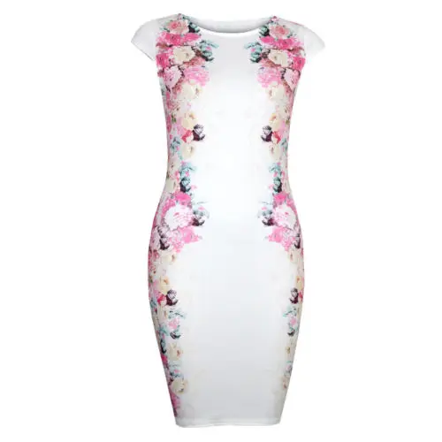 Sexy Women Printed Prom Ball Cocktail Party Mini Dress Formal Evening Gown |