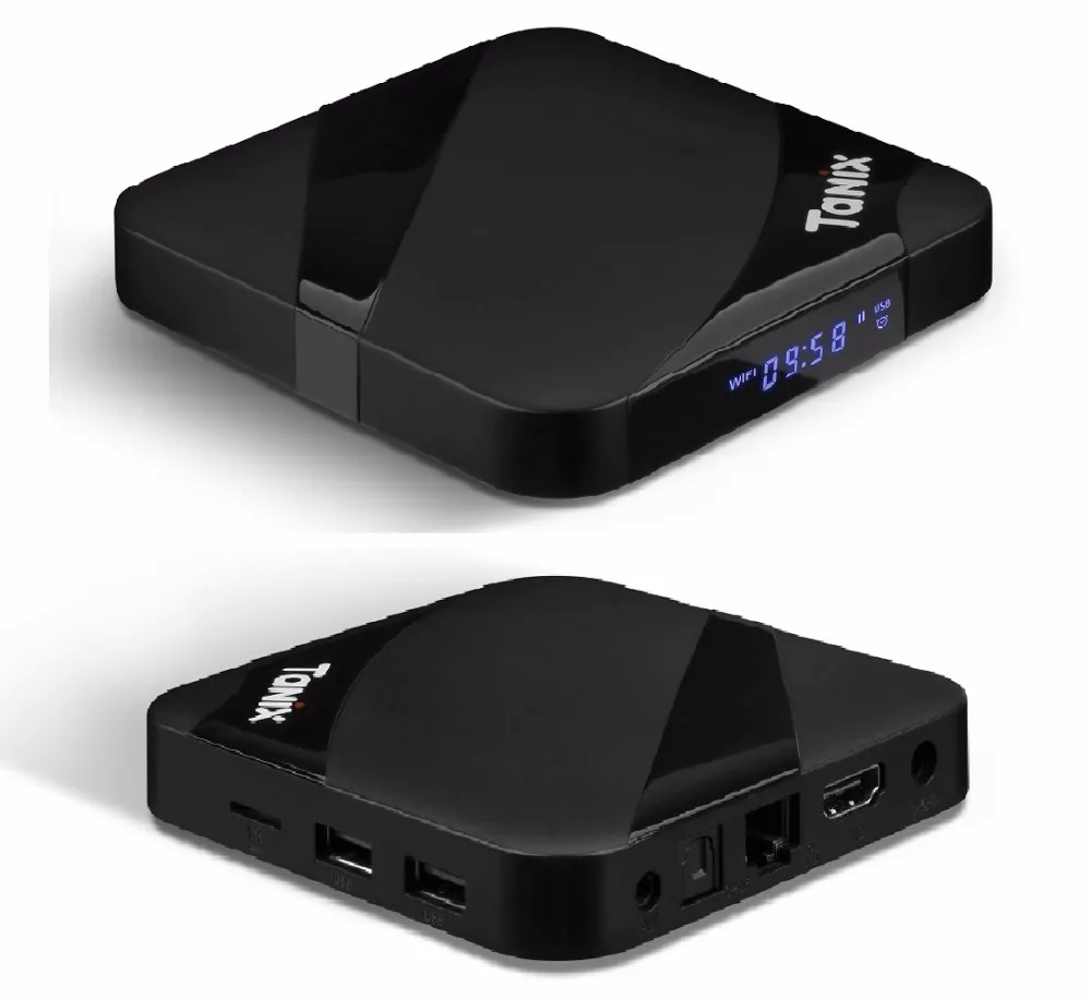 На месте Tanix TX3 MAX умный ТВ BOX для Android 7,1 2 ГБ 16 ГБ BT4.1 Amlogic S905W 4 ядра H.265 4 К 2,4 ГГц Wi-Fi Netflix ТВ плеер