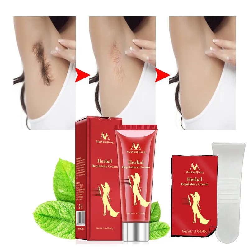 

New Quickly Remove Hair Shipping Painless Hair Removal Cream Removal Depilatory Cream Waterproof Ginseng Hair