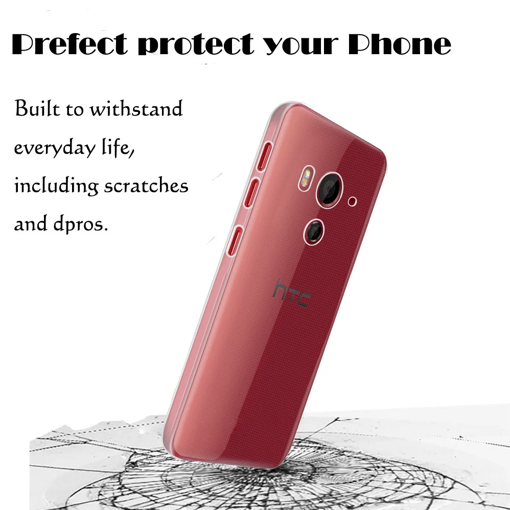 Ультратонкий Мягкий силиконовый защитный чехол для HTC Butterfly 3 из ТПУ и резины