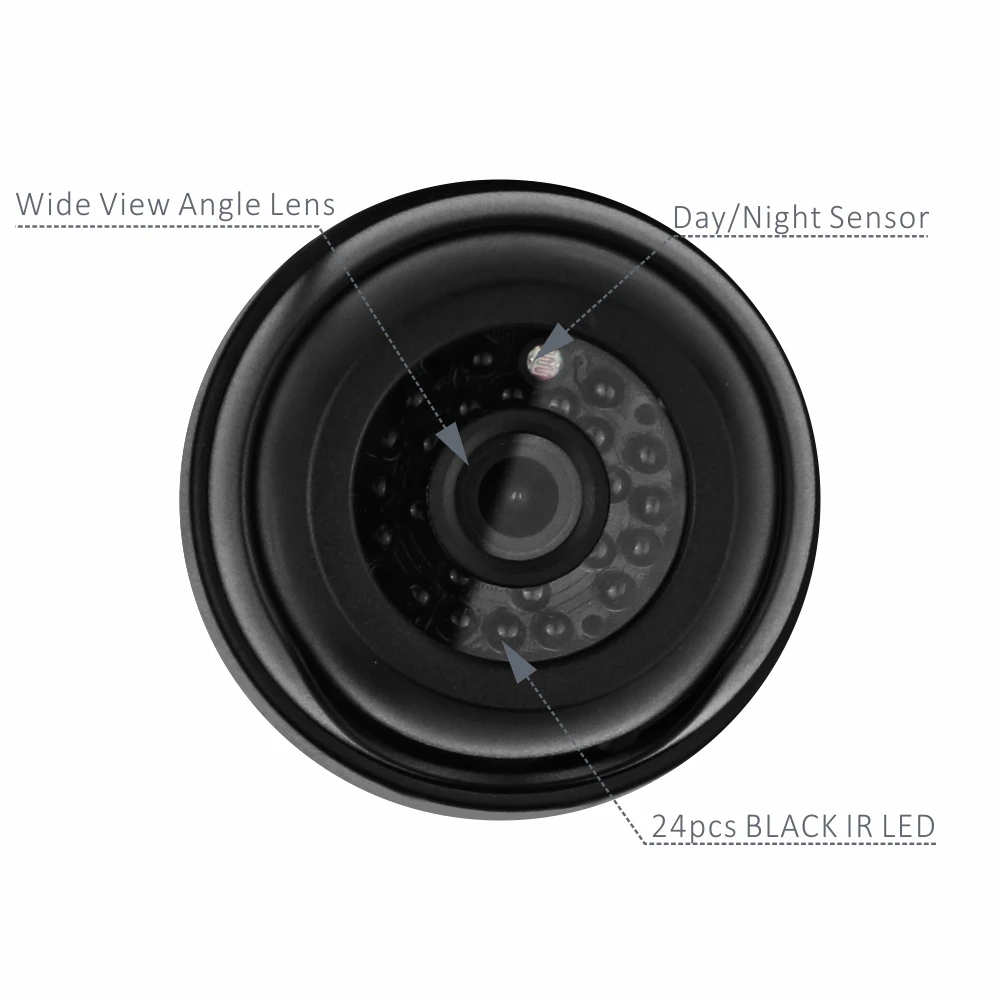 Doerguin начального уровня H.265 1MP 3MP 5MP Крытый Купол Onvif IP камера с черным ИК LED и аудио в