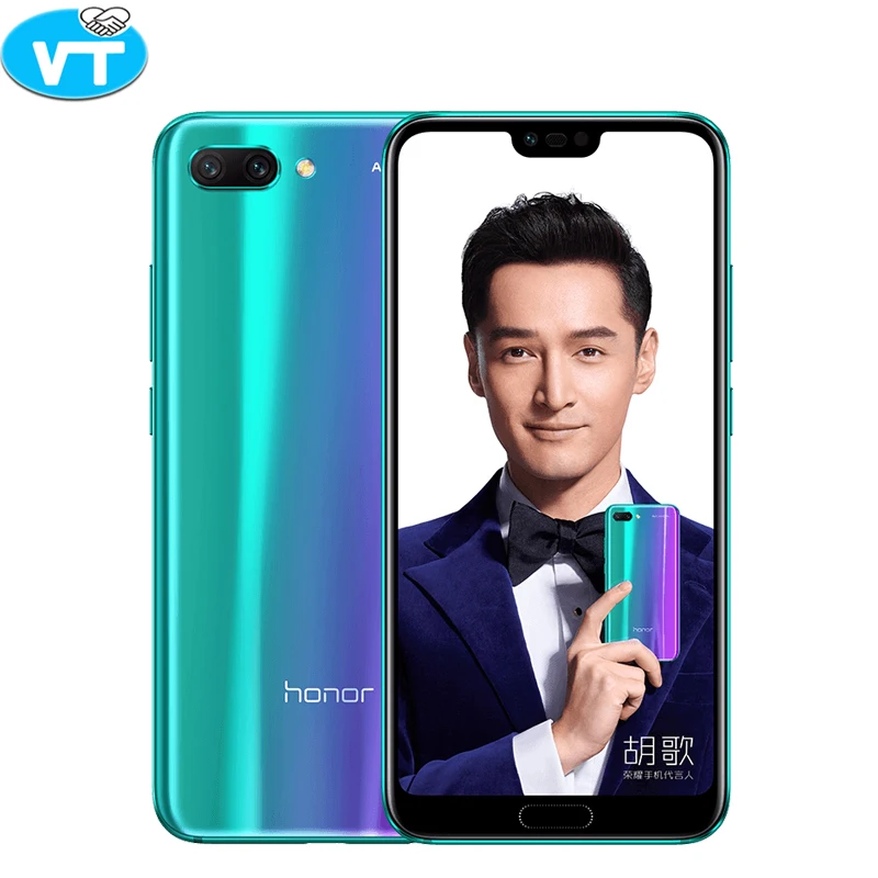 Новое поступление huawei Honor 10 4 г LTE 6 ГБ 128 3D изогнутые Стекло Octa core 5 8 дюймов