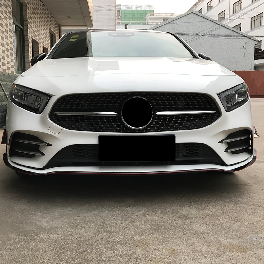 Передний бампер наклейки Накладка для Mercedes Benz A Class W177 V177 A180 A200 A220 A250 аксессуары