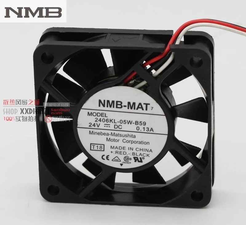 30 шт для NMB 2406KL 05W B59 DC 24V 0.13A 60*60*15 мм 3 контактный разъем вентилятора охлаждения