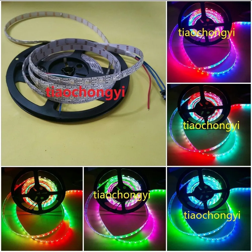 Светодиодная эпоксидная ленсветильник WS2812B 5 м 300 светодиодов 5050 RGB В