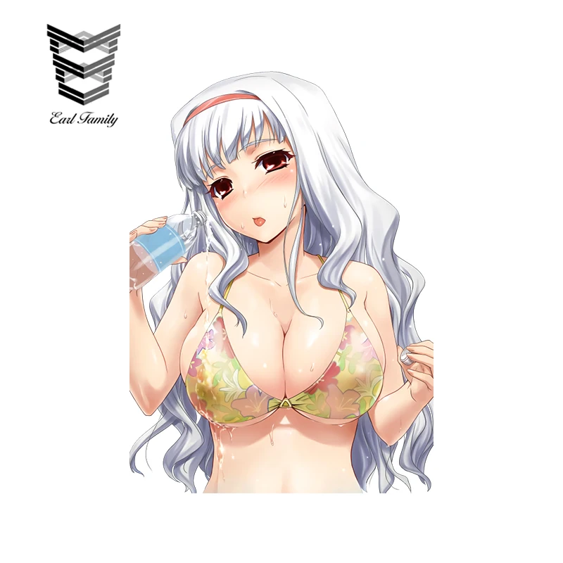 EARLFAMILY Сексуальная Автомобильная наклейка Shijou Takane мультяшный автомобильный