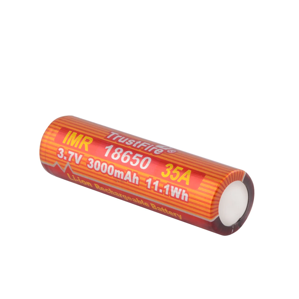 18 шт./лот TrustFire IMR 18650 3 7 V 3000mAh 35A 11.1Wh высокочастотный литий-ионный аккумулятор для
