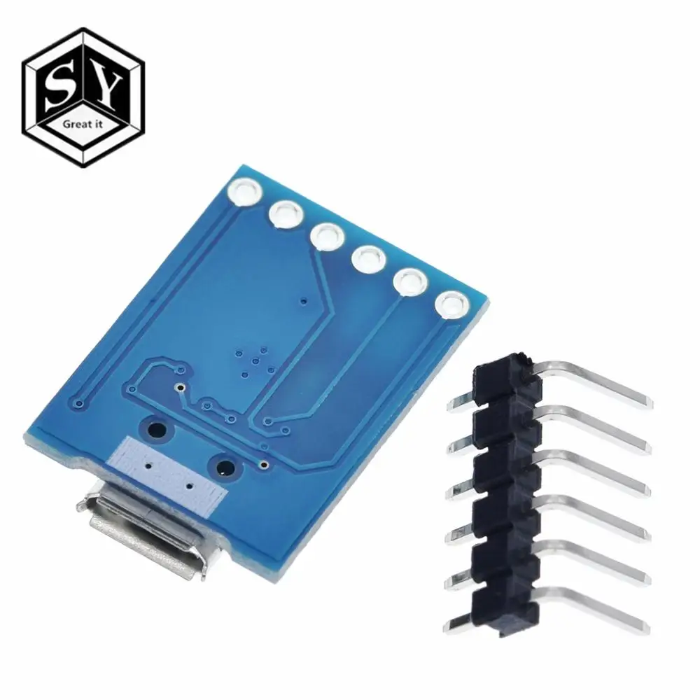 1 шт. модуль Great IT CJMCU CP2102 MICRO USB для UART TTL 6 контактный последовательный конвертер STC