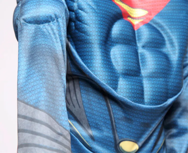 Purim Deluxe Muscle Костюм Супермена; рождественские детские костюмы; вечерние карнавальные костюмы на Хэллоуин