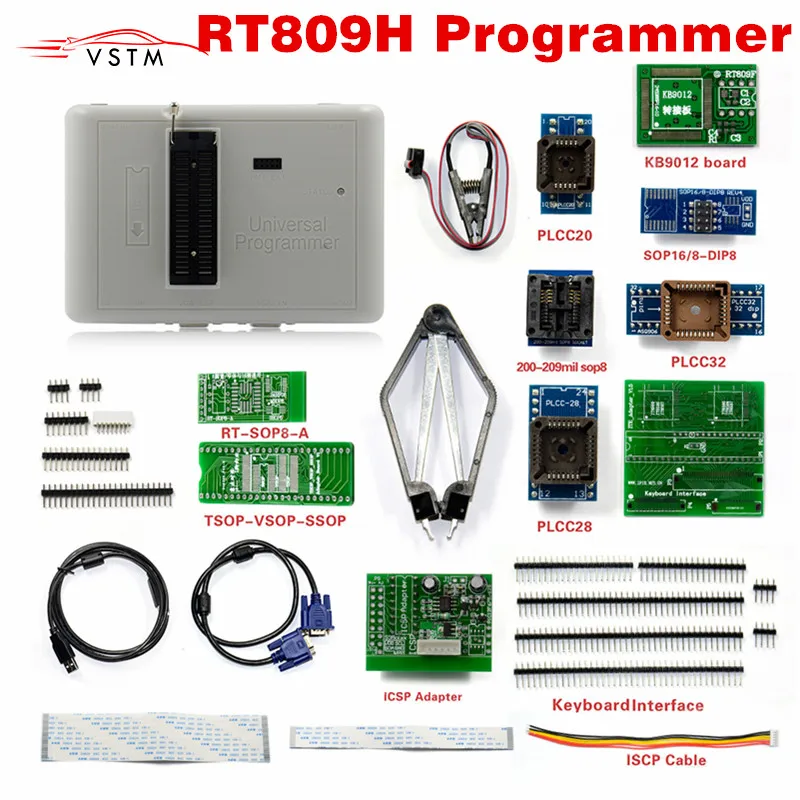 Флеш программатор RT809H EMMC Nand адаптер для флэш памяти 169 BGA / 153 + 10 адаптеров тестовый