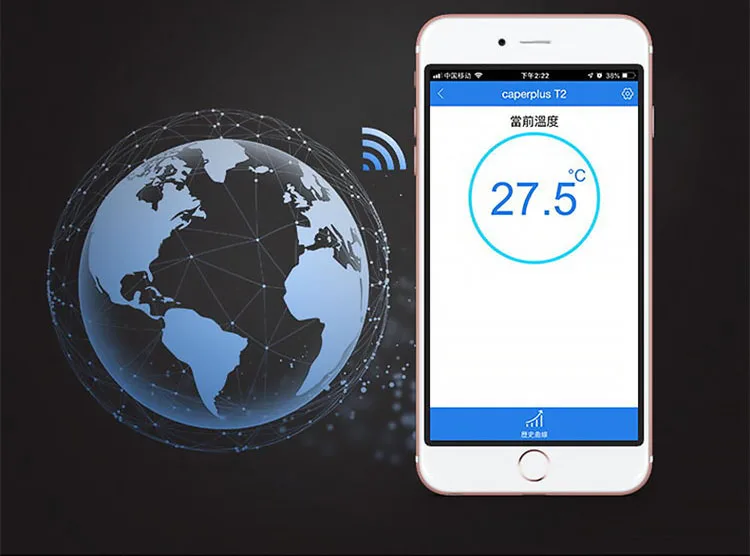Термометр для аквариума, приложение, Wi-Fi, дистанционное управление, монитор, термометр для аквариума, для аквариума, для рифа, для аквариума, измеритель температуры
