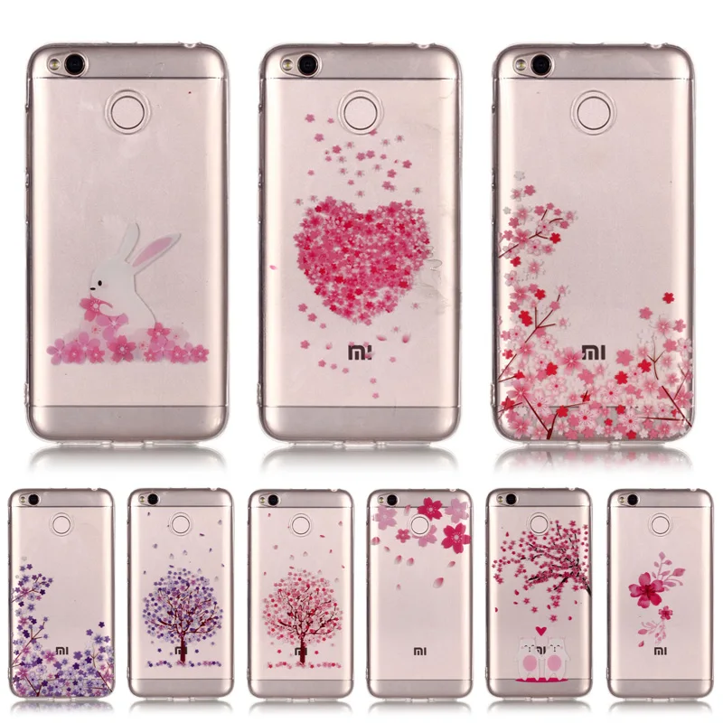 С цветочным рисунком розы мягкий прозрачный TPU чехол IMD для телефона Xiaomi Redmi 4x/Redmi 5A