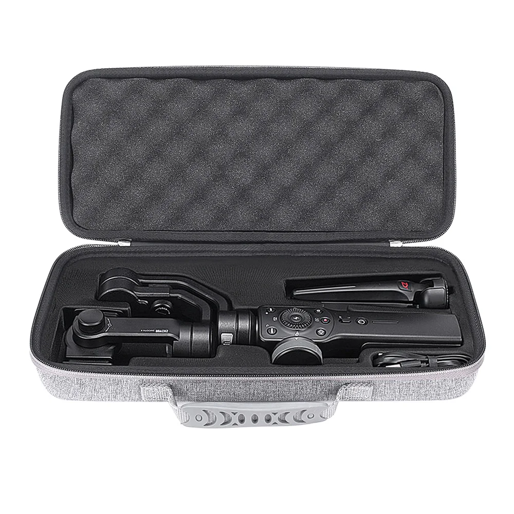 New Top PU Hard Box Travel Carrying Storage Cover Case For Zhiyun Smooth 4 Handheld Gimbal Stabilizer-Extra Room Accessories | Электроника