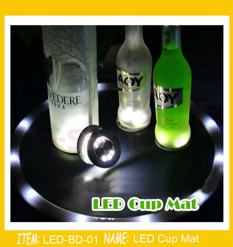 Светодиодная мини бутылка светящаяся наклейка смешанных цветов 200 шт./лот|led