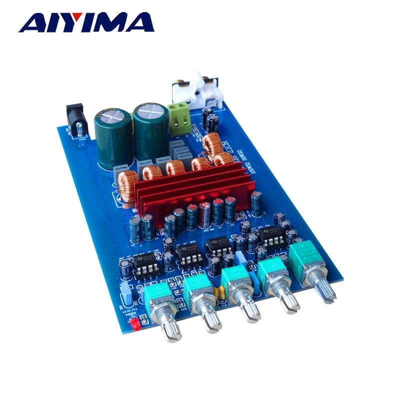 Aiyima Усилители звуковой платы TPA3116D2 amplificador 2.1 цифровой домашние доска 50Wx2 + 100 Вт DIY