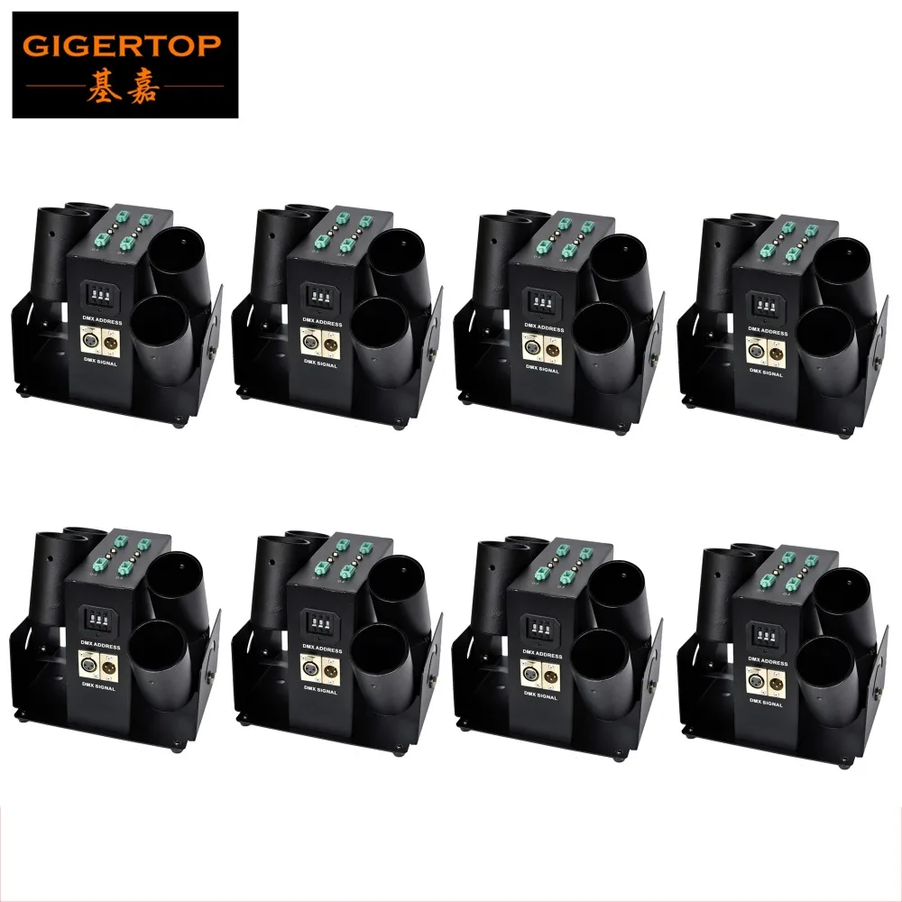 

Wholesales 8pcs/lot Hi-Quality Four Shots Confetti Streamer Launcher 50W DMX Control Professional Equipment for Celebrations