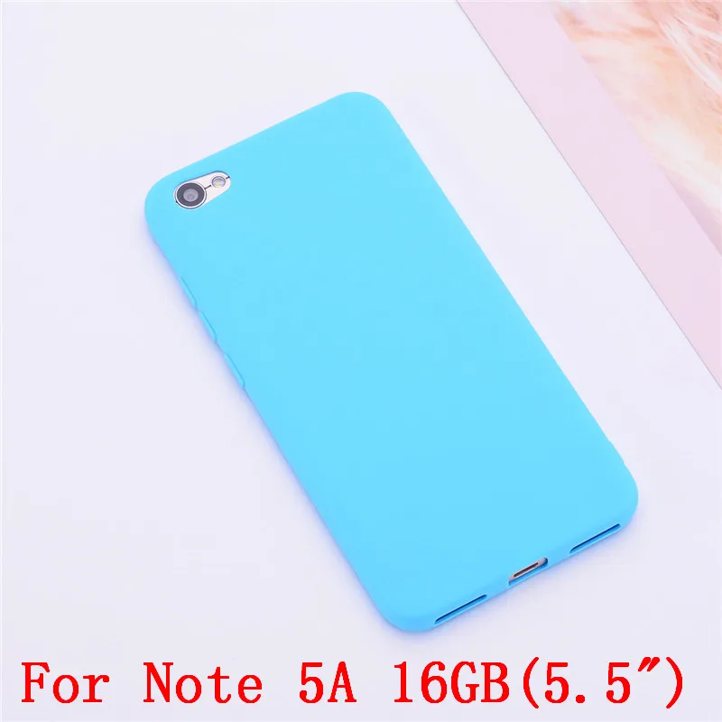 Xiaomi Redmi Note 5A чехол Redmi Note 5A Prime чехол силиконовый цветной матовый мягкий TPU чехол для Xiaomi Redmi Примечание 5A Prime чехол для телефона - Цвет: Note 5A Light Blue