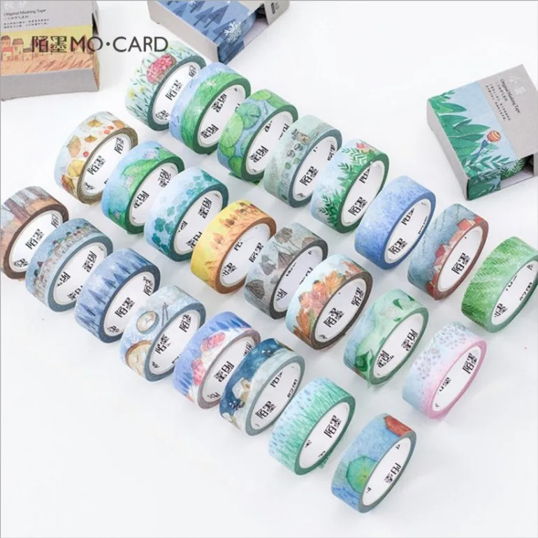 Лента для скрапбукинга длиной 7 м 1 5 см в ширину|masking tape decoration|adhesive scrapbookingtape scrapbook |