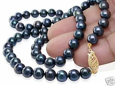 Ожерелье из пресноводного жемчуга 7 8 мм 18 дюймов|freshwater pearl necklace|fashion necklacemulticolor