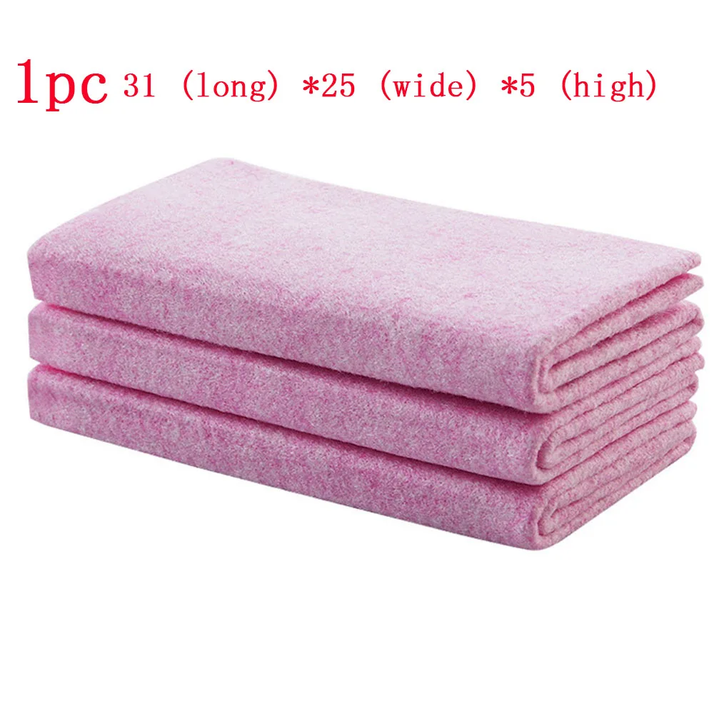 1pc 30cmx100cm 1/3/5 шт. розовый чистящие салфетки из микрофибры мягкая микрофибра для мытья посуды Полотенца Кухня масла с антипригарным покрытием ткань для очистки чистящие средства - Цвет: 1pc 30cmx100cm