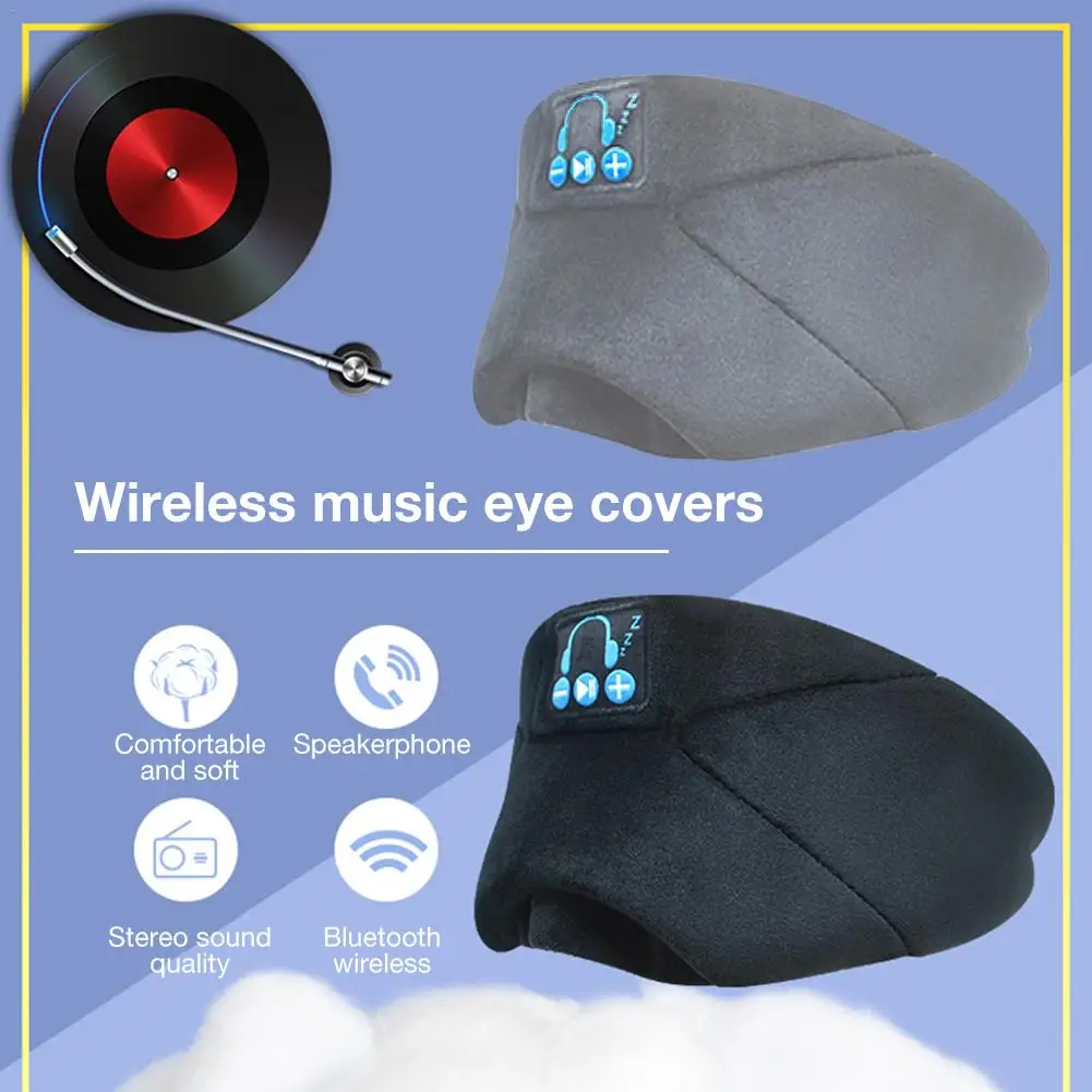 

Bluetooth 5.0 Music Eye Mask Help Sleep Shades Eye Relief Fatigue Smart Wireless Answer Phone Eyepatch/Sleeping/Music