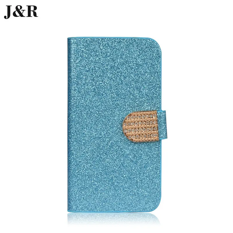 Для Xiaomi Redmi 3 Case Cover Luxury Bling Блеск Бумажник стенд Флип PU Кожаный Fundas пункт Красный Mi
