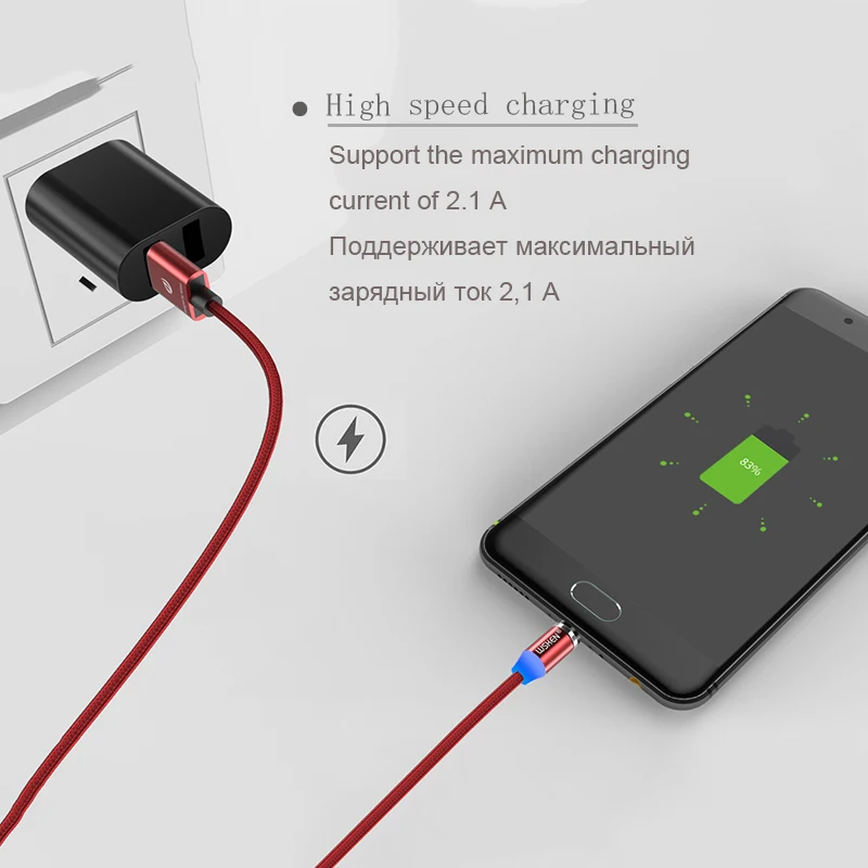 Micro USB/Тип C/IOS вилки Магнитный кабель Зарядное устройство для samsung Galaxy S9 S8 S7 Xiaomi