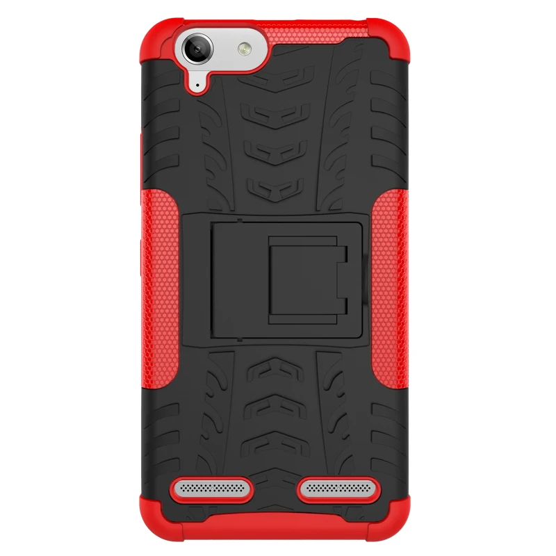 Silicon + Plastic 2 in 1 Dual Layer Shockproof Stand Phone Protection Case Cover For Lenovo K5/K5 Plus/Lemon 3 | Мобильные телефоны