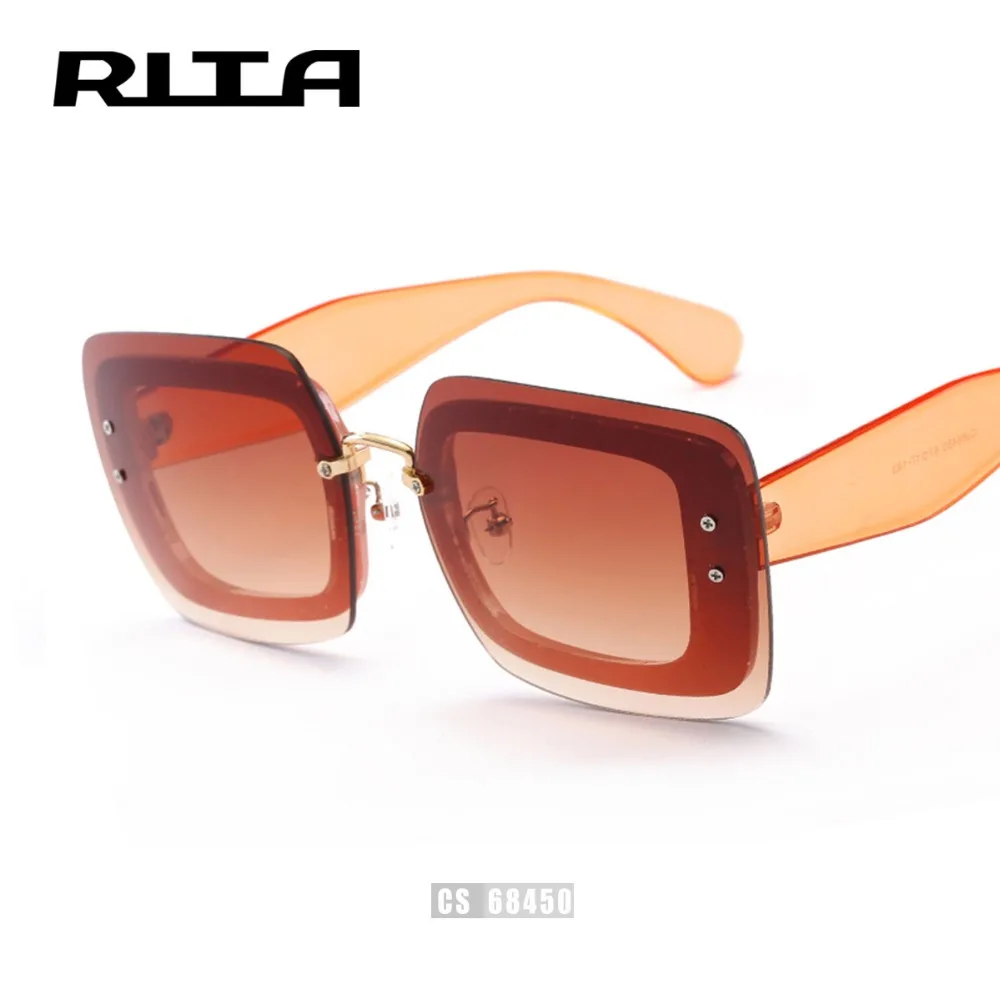 РИТА Мода Квадратная Рамка Вождения Солнцезащитные Очки CS68450 Сиамские Плоским