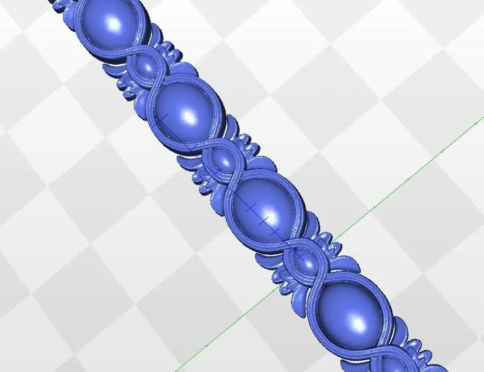 

Рельефная модель STL формат файла Meandr_54 Для cnc artcam