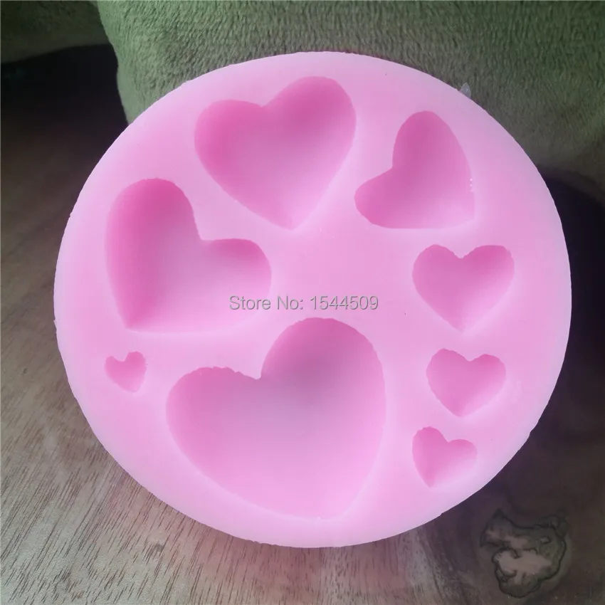 Love heart Silicone Moulds Sugar Mold Rubber Molds Cake Decorating Tools Food Grade For Decoration | Дом и сад