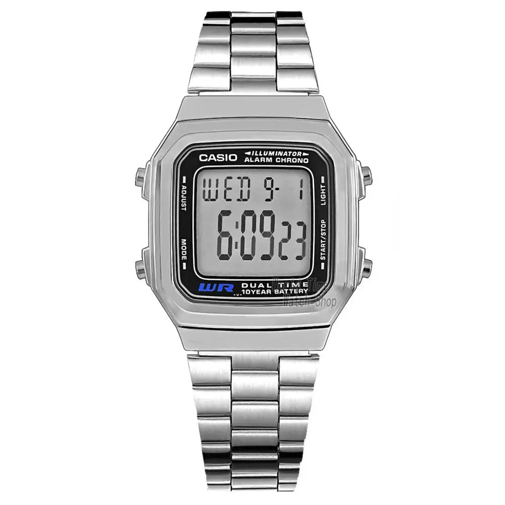 Casio часы золотые часы мужчины лучший бренд класса люкс LED цифровые водонепроницаемые кварцевые мужские часы спортивные военные наручные часы relogio masculino reloj hombre erkek kol saati montre homme zegarek meski - Цвет: A178WA1A-1