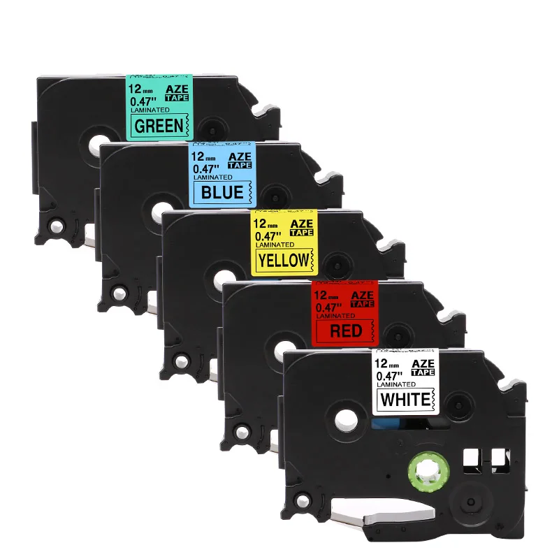 Лента совместимая с Brother tze231 tze431 tze531 tze631 tze731 P-Touch Printer 8m 5 шт. | Компьютеры и офис