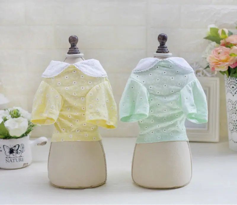 

10pcs/lot DogBaby Summer Pet dog T-shirt Vest Casual Soft cotton Puppy dog Shirt Breathable Dog clothes for Chihuahua Yorkshire