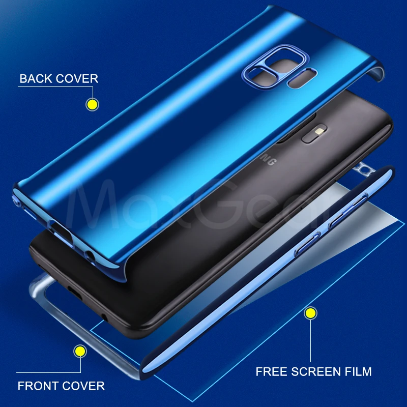 Роскошный чехол с полным покрытием на 360 градусов для телефона Samsung Galaxy S9 S8 Plus