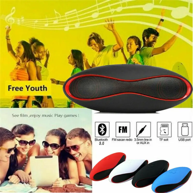 Новый беспроводной Bluetooth динамик портативный водонепроницаемый бумбокс Hi Fi