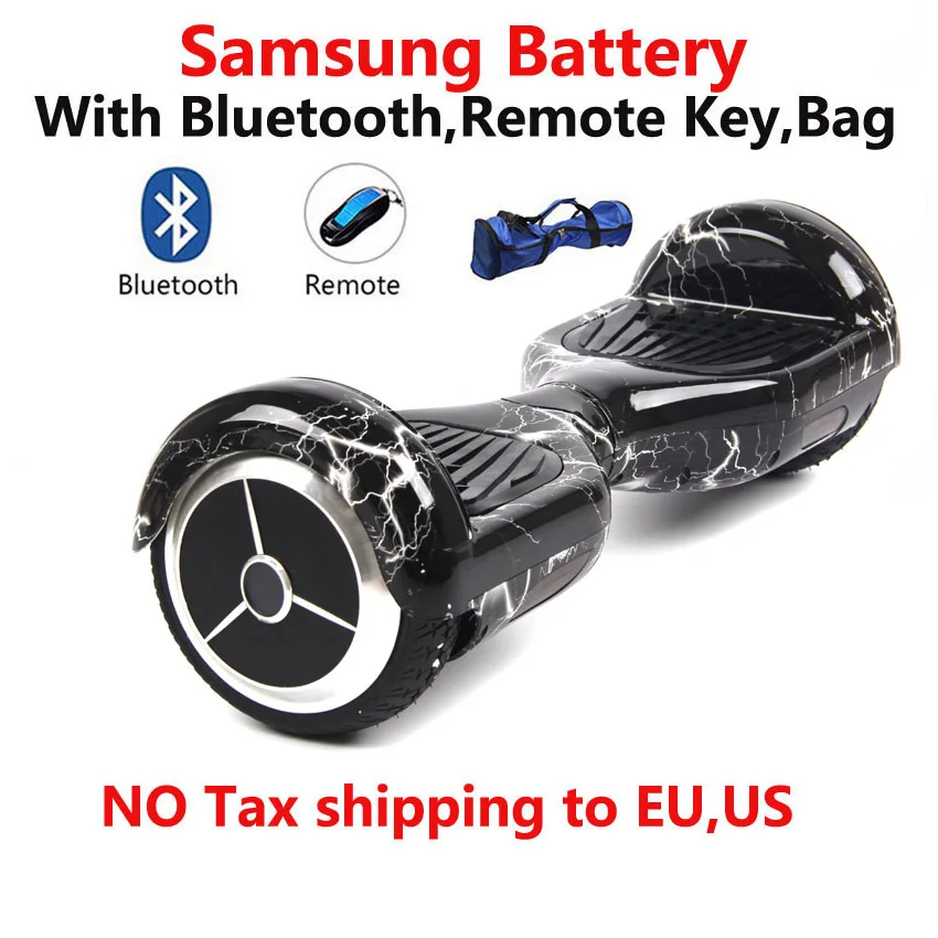 Новый цветной 6 5 дюймовый скутер Bluetooth + пульт сумка SM batteryTwo wheel Электрический