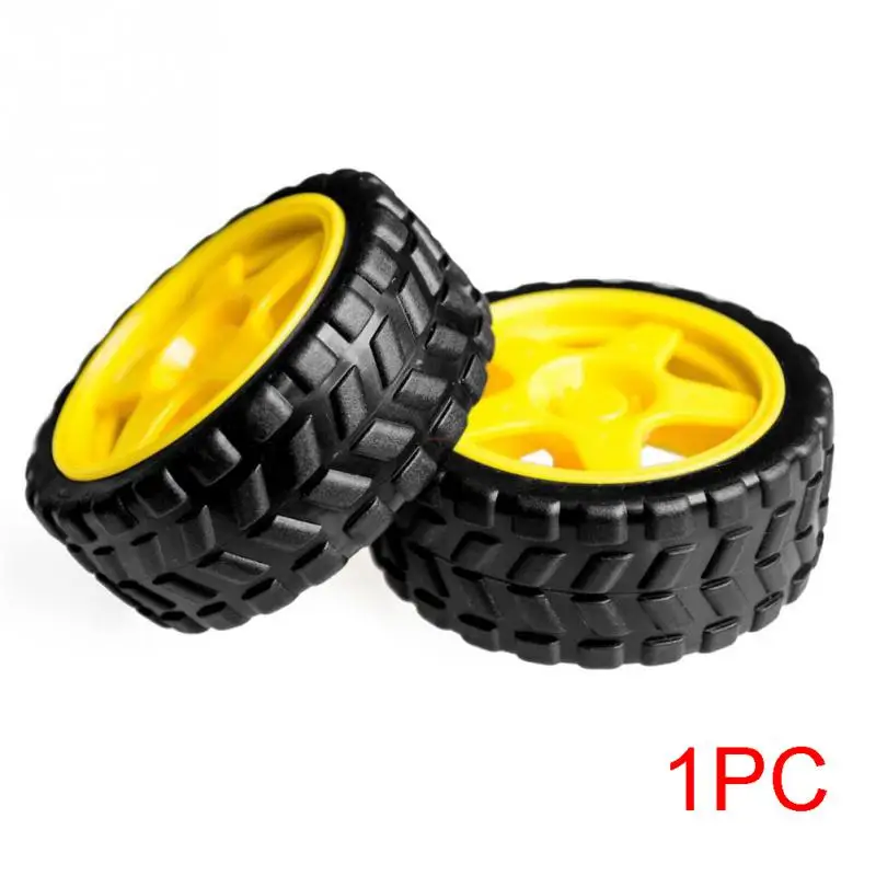 

Rubber DC Drive Gear Motor wheel Tyre Tire For Smart Robot Car wheels Chassis Accessories Wheels for Arduino